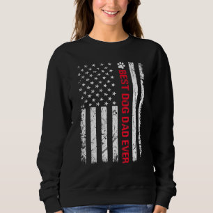 Sweatshirt Meilleur Chien Papa Jamais Vêtements Rétro Chien D