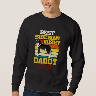 Sweatshirt Meilleur Chien Sibérie Husky Papa Jamais Vintage C
