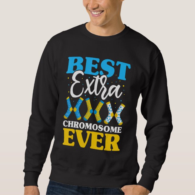 Sweatshirt Meilleur Chromosome Extra Jamais Syndrome Enfants  (Devant)