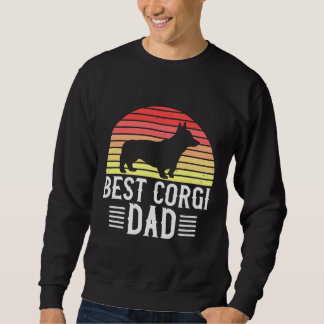 Sweatshirt Meilleur Corgi Papa Welsh Corgi Dog Retro