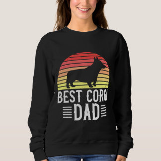Sweatshirt Meilleur Corgi Papa Welsh Corgi Dog Retro