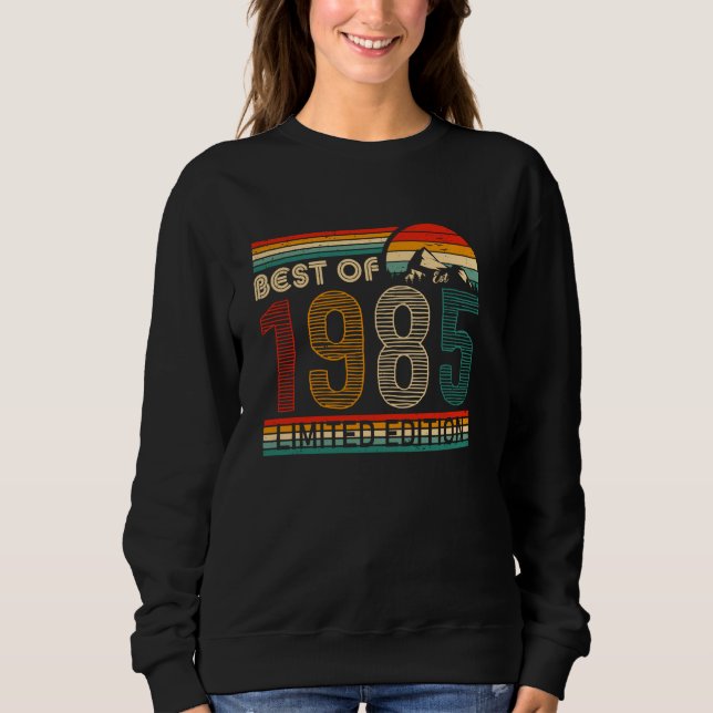 Sweatshirt Meilleur de 1985 Édition Limitée Classique 1985 Vi (Devant)