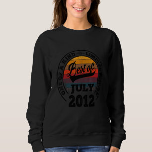 Sweatshirt Meilleur De Juillet 2012 10e Anniversaire 10 Anniv