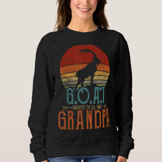 Sweatshirt Meilleur De Tous Les Temps Chèvre Meilleur Papa Re