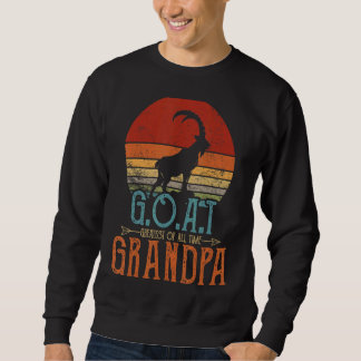 Sweatshirt Meilleur De Tous Les Temps Chèvre Meilleur Papa Re