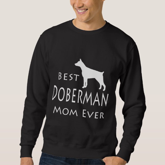 Sweatshirt Meilleur Doberman Maman Ever 116 (Devant)