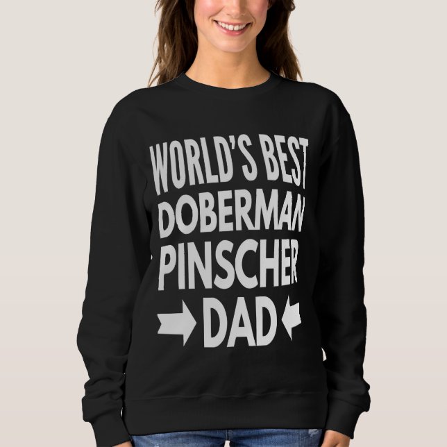 Sweatshirt Meilleur Doberman Pinscher (Devant)