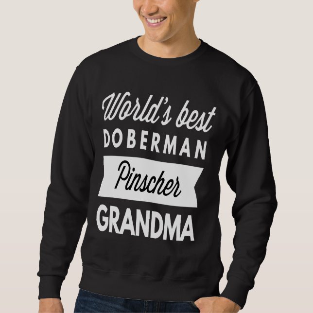 Sweatshirt Meilleur Doberman Pinscher Grand-mère (Devant)