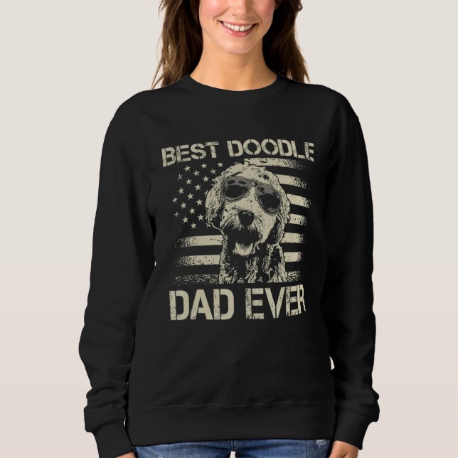 Sweatshirt Meilleur Doodle Papa Jamais Goldendoodle Merican F (Devant)