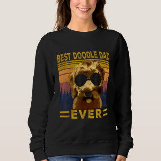 Sweatshirt Meilleur Doodle Papa Jamais Goldendoodle Papa Vint
