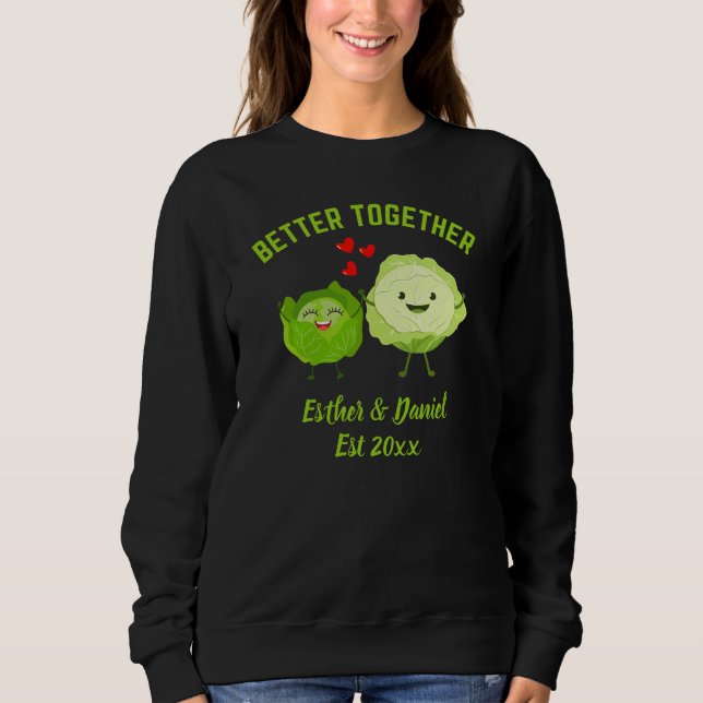 Sweatshirt MEILLEUR ENSEMBLE Chou Mignon Couple Saint-Valenti (Devant)