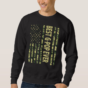 Sweatshirt Meilleur G Pop Ever Us Drapeau Américain Grandpa G
