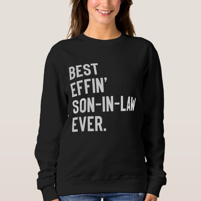 Sweatshirt Meilleur Gendre de Tous les Temps (Devant)