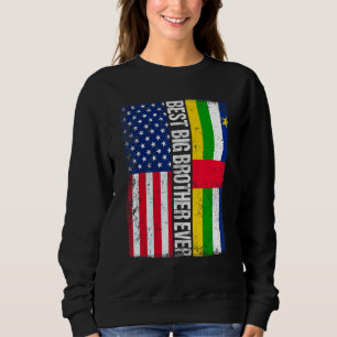 Sweatshirt Meilleur Grand Frère Jamais Américain Rep Centrafr