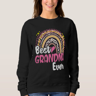 Sweatshirt Meilleur Grand-Mère Jamais Drôle Leopard Rose Rain