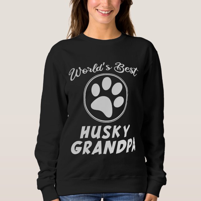 Sweatshirt Meilleur grand-père Husky (Devant)