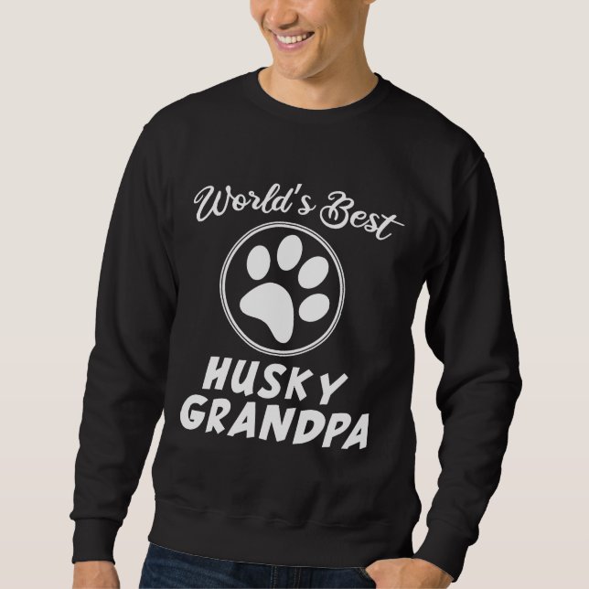 Sweatshirt Meilleur grand-père Husky (Devant)