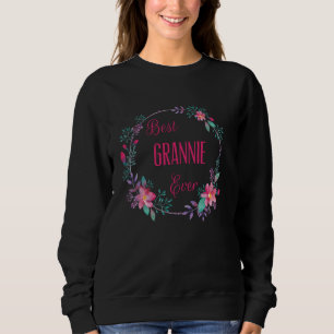 Sweatshirt Meilleur Grannie jamais avec la Tante Fun Rose Flo
