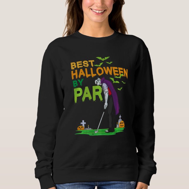 Sweatshirt Meilleur Halloween par Vampire de golf Par   (Devant)