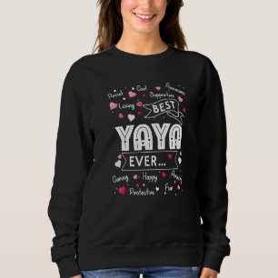 Sweatshirt Meilleur Jour de Yaya Première Fête des mères gran