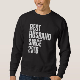 Sweatshirt Meilleur mari depuis 2016 Vintage Mariage Annivers