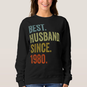Sweatshirt Meilleur Mari Homme Depuis 1980 Anniversaire Maria