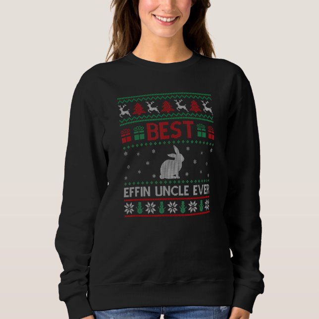 Sweatshirt Meilleur oncle effin de mec jamais correspondant a (Devant)