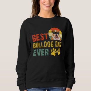 Sweatshirt Meilleur papa bouledogue anglais de tous les temps