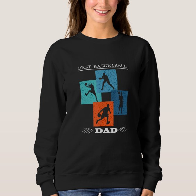 Sweatshirt Meilleur papa de basket (Devant)