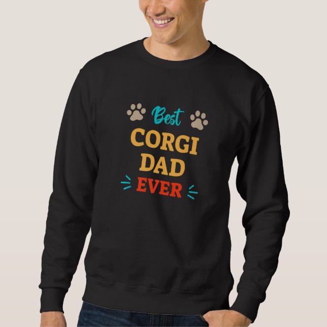 Sweatshirt Meilleur Papa de Chien Corgi Ever (Devant)