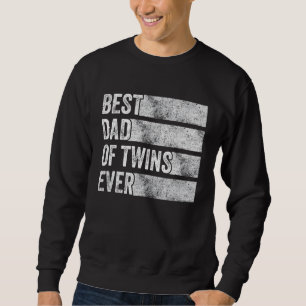 Sweatshirt Meilleur Papa De Twins Grossesse Faire-part Drôle 