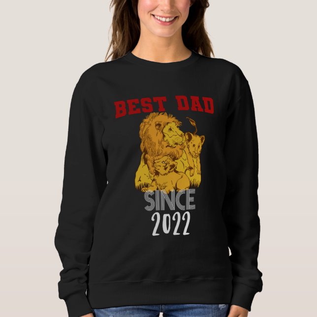 Sweatshirt Meilleur papa depuis 2022 (Devant)