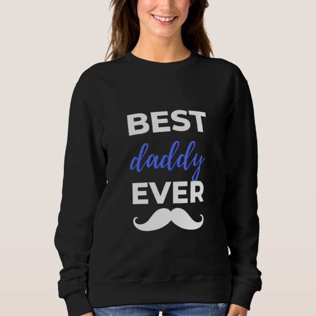 Sweatshirt Meilleur Papa du Monde (Devant)