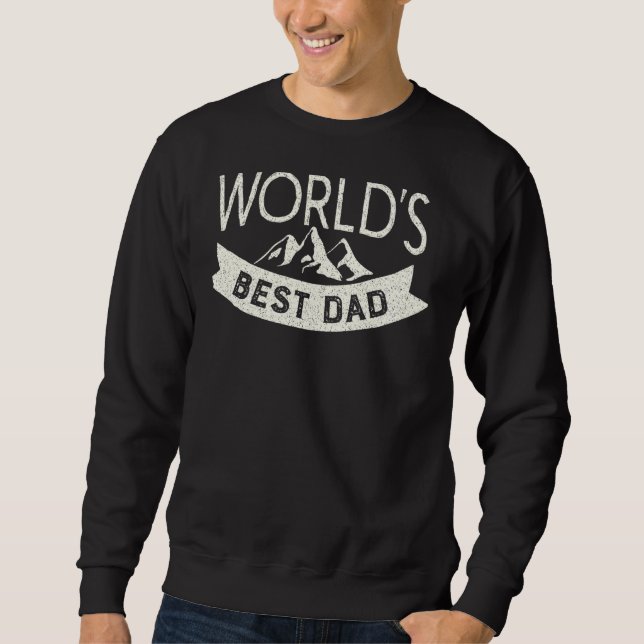Sweatshirt Meilleur papa du monde (Devant)
