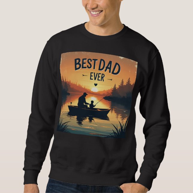 Sweatshirt Meilleur papa du monde (Devant)