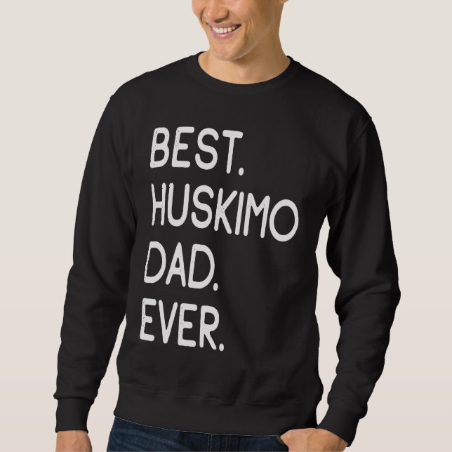 Sweatshirt Meilleur papa Huskimo jamais (Devant)