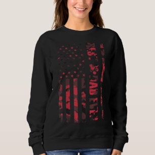 Sweatshirt Meilleur Papa Jamais Avec Nous Drapeau Américain V