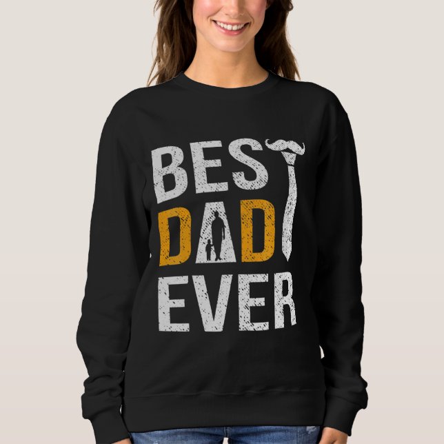 Sweatshirt Meilleur papa jamais Tee (Devant)