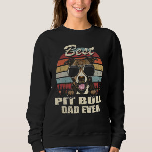Sweatshirt Meilleur papa Pit Bull de tous les temps pour la f