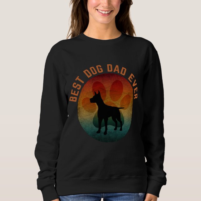 Sweatshirt Meilleur papa pour chien ever (Devant)