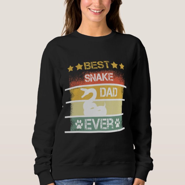 Sweatshirt Meilleur papa serpent jamais (Devant)
