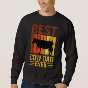Sweatshirt Meilleur papa vache jamais Ferme de vaches Ferme R
