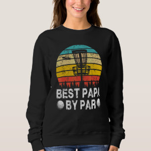Sweatshirt Meilleur Papa Vintage Par Disc Golf Golfeur Pères