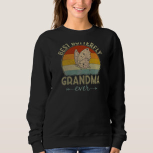 Sweatshirt Meilleur Papillon aux femmes Grand-mère jamais rét