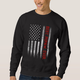 Sweatshirt Meilleur Pepaw Jamais Vintage Drapeau Américain Po