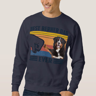 Sweatshirt Meilleur Père de chien de montagne bernois jamais 