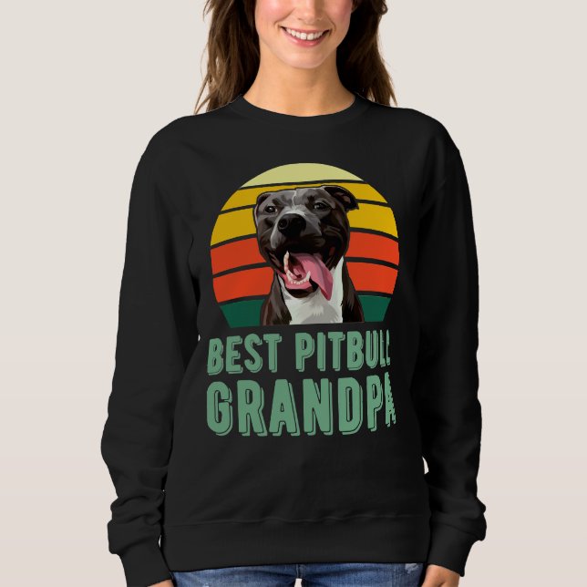 Sweatshirt Meilleur Pitbull Grandpa Funny mignon Amoureux des (Devant)