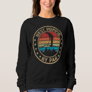 Sweatshirt Meilleur Poppie Par Par Par Golf Lover Pour Hommes