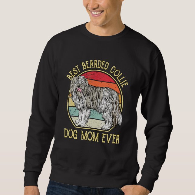 Sweatshirt Meilleur Porté Collie Chien Maman (Devant)
