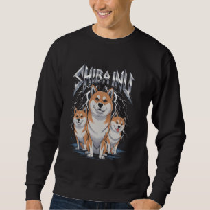 Sweatshirt Meilleur Shiba Inu Chien Papa Lourd Metal Chien Ma